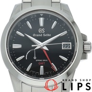 精工 Grand Seiko GMT Spring Drive 39.4mm Grand Seiko Spring Drive SBGE013/9R66-0AE0 附盒不鏽鋼男士腕錶 黑色拋光 成色極