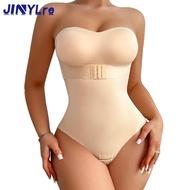 JINYLre Shapewear Bodysuit Tummy Control Strapless Bra Shapewear for Women Strapless Faja Body Shape
