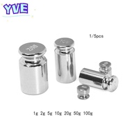 YVE 1/5pcs Accurate Calibration Set High quality Weight Measurement 1g/2g/5g/10g/20g/50g/100g Grams 