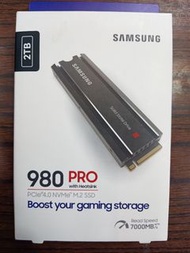 Samsung 980 Pro 2TB w/heatsink 散熱片 PCIe4.0 NVMe SSD 2TB