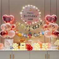 Girl's 10th Birthday Party Scene Decoration Supplies Boy Balloon Background Wall Setup Poster4.6