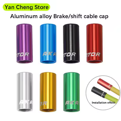 10PCS Aluminum Alloy Wire Tube Cap 4mm/5mm Mountain Bike Shift Brake Wire Tube Cap Folding Road Bike