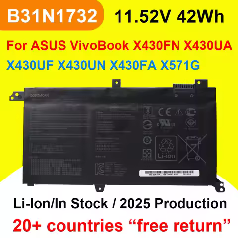 B31N1732 Battery For ASUS X571G X571GT X571GD X430FN X430FA X430UA VivoBook S14 S430FA S430FN S430UA