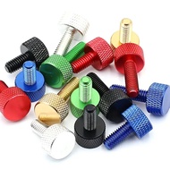 Hand Screw Knurled Screw Color Chassis Aluminum Screw M3M4M5M6M8 Large Flat Head Anti-slip Screw 6.2