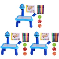 Ready Stock 3 pcs Plastic Drawing Board Cartoon Painting Toy Interesting Educational Tool