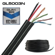 สายแลนGLINK สาย LAN CAT5E มีไฟ 100 เมตร รุ่น GL-5003N