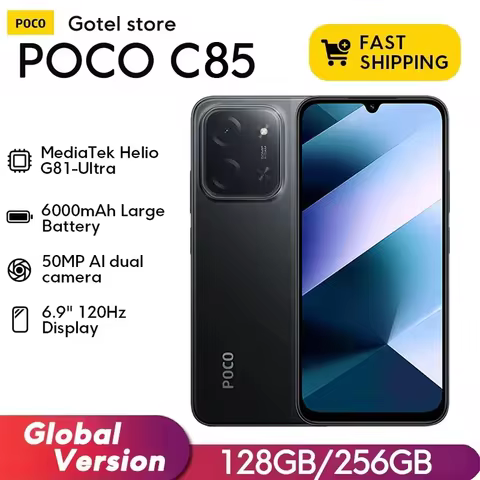 ćWorld PremierećPOCO C85 Global Version Smartphone 128/256GB Helio G81-Ultra 6000mAh battery 6.9" di