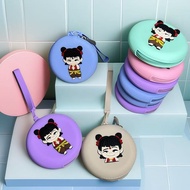 Cartoon Cartoon Coin Purse Nezha 2 Magic Boy Headphone Bag Document Zipper Bag Silicone Lipstick Bag