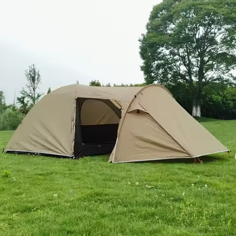 Waterproof Family Camping Tent 3 Person Light Weight Double Layer 1 Bedroom One Living Room Outdoor