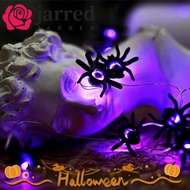 JARRED Halloween String Lights, Black Spider Durable Construction Spider Web Lights, House Decor Fak