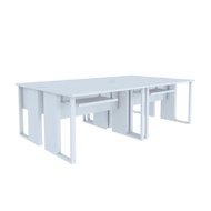 INDEX LIVING MALL โต๊ะคอมพิวเตอร์ 4 ที่นั่ง รุ่นเวคตร้า