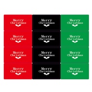 Merry Christmas Sticker for Cookie Bags Xmas Gift Package Decoration Sealing Stickers Red Green and Black