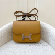 (Brand new) Hermes Mini Constance 18 in Sesame Epsom Leather and PHW