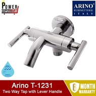 Arino T-1231 Two Way Tap with Lever Handle. T-1231SS Fits most HDB taps of 1/2 inch. Satin Finish.