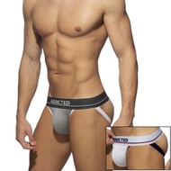 【ADDICTED 】對比色條紋後空運動三角內褲 AD DOUBLE STRIPE JOCK - AD2159