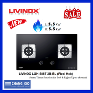 LIVINOX LGH-588T 2B-BL (Flexi Hob) / Timer Gas Hob