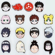Japanese Anime Naruto Shoe Pin Jibbit Charm Decoration crors jibits simulation for Men Shoes Pins de
