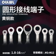 Bare End//// 2.5-4 Connector Terminal Round Copper Terminal Wire Ear 6-810-124-5/OT1.5-3 Cold Press 