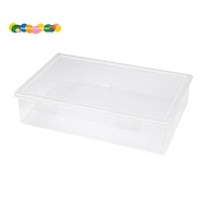 Plastic File Organizer Transparent Square Storage Box Storage Box File Storage Box S