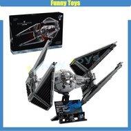 75382 TIE Interceptor Starfighter Building Blocks Assembling Ornaments Children's Educational Toy Bo