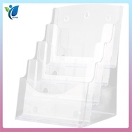 A5 Acrylic Brochure Display Stand Rack Flyer Holder Magazine Organizer