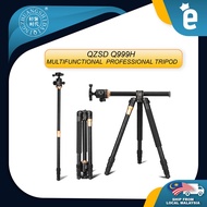 QZSD Q999H Multifunction Aluminium Horizontal Camera Tripod Monopod with Ball Head Center Column for