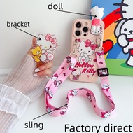 Case iPhone 16P 15 14 13 12 11 XS 8P 6 12p 14p Cartoon Kt Phone Case TPU Cover Silicone Casing