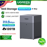 UGREEN NASync DH4300 Plus 120TB NAS Cloud Storage Backup Diskless SATA 4-Bay Hard Disk HDD 2.5GbE LA