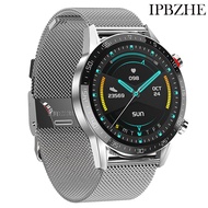 Smartwatch สมาร์ทวอท สมาร์ทนาฬิกาผู้ชาย Android 2021บลูทูธสมาร์ทนาฬิกาผู้ชายกีฬา ECG Reloj Inteligente Smartwatch สำหรับ IOS Huawei Iphone Smartwatch สมาร์ทวอท Silver Steel