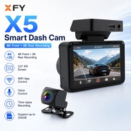 X5 4k Dash Cam 2k Rear 140° Wide Angle Adas Parking Camera
