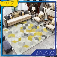 ZALALO 160cm x 230cm / 140cm x 200cm CH Nordic Style 3D Floor Mat Carpet High Quality Polyester Bedr