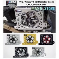 YAMAHA NVX155 NMAX155 V1 V2 RADIATOR COVER CNC ALLOY COOLANT COVER KIPAS ARM AIR FILTER ENGINE BODY SET COVER AEROX NMAX