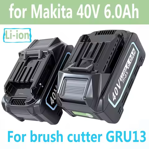 For Makita 40V XGT battery Power tools replacement 6.0Ah Li-ion battery， for Makita BL4025,191B36-3,
