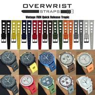 Vintage FKM Quick Release Tropic Strap Rubber Watchband