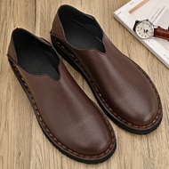 Genuine Leather Mens Shoes Fashion Men Casual Shoes Business Male Loafers Driving Shoes Soft Leather Flats Comfortable Moccasins