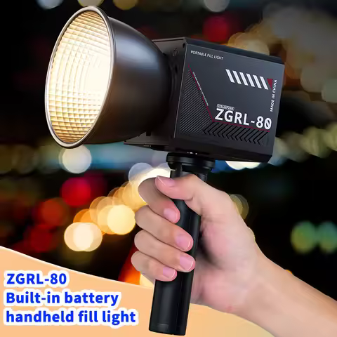 60W Pro Portable LED Video Light COB Bi-Color photography light 2800K-7500K for Livestreaming Handhe