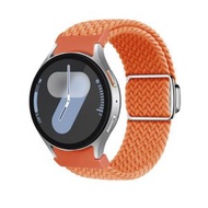 全城熱賣 - 適用於 三星 Galaxy Watch 5 Pro / 6 / 7 Kalebol 按鍵編織迴環磁吸扣錶帶（橙色）