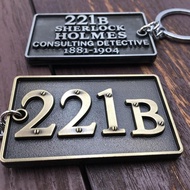Detective Sherlock Sherlock Sherlock Sherlock Baker Street Apartment 221B House Number Keychain Pend