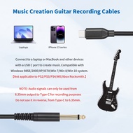 Type C audio cable to 6.5mm (6mm) length 1m/2m