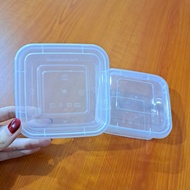 200ML TALL SQUARE LUNCH BOX - THINWALL FOOD CONTAINER CONTENTS 25 SETS