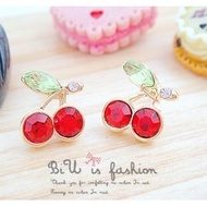 Sweet Crystal Cherry earrings