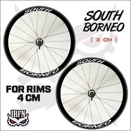 South Borneo Rims Decal Sticker 3cm wide