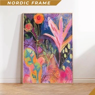 Wall paintings, Abstract Flowers Print, Dopamine Decor, Maximalist Decor, Trendy Art Prints, Maximal