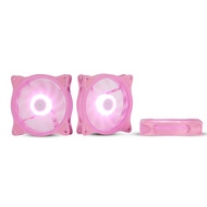 120mm Computer PC Cooling Fan Pink LED Game Case Cooler Fan Quiet 12V Computer PC Fan with Triple Li