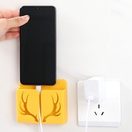 1PC Antler Wall Mounted Storage Box Remote Control Organizer Case Mobile Phone Plug Charging Rack Multifunction Home Stand