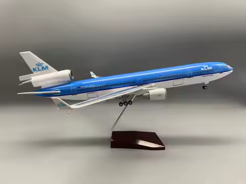 New KLM MD11 Airplane Model 47cm Royal Dutch MD-11 Passenger Aircraft Plane for Collection Birthday 