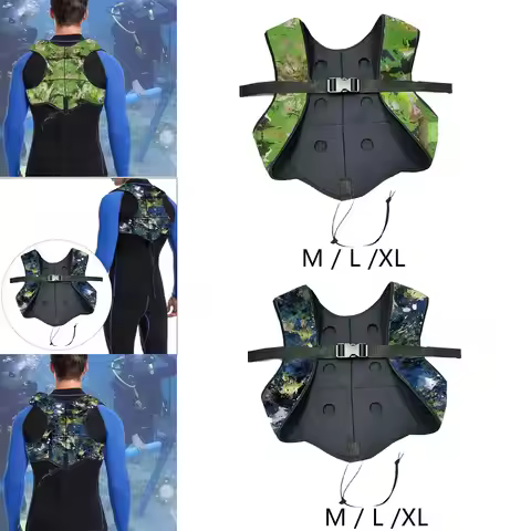 Diving Weight Vest Waistcoat with 6 Drop Pocket Accessories Adult Neoprene Vest