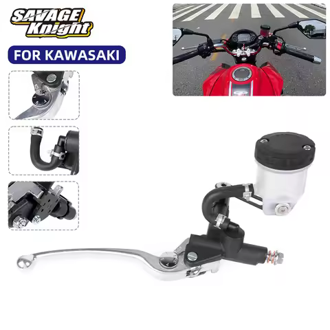 For Kawasaki Ninja 125 250 400 Z400 Z650 Z750 Z250 Z125 Brake Master Cylinder Pump Brake Lever Ninja