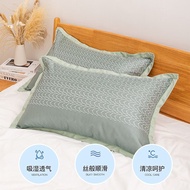 高端夏季枕头套1200d纯冰丝可机洗水洗夏天凉席枕皮2026宽边High-end summer pillowcase, 1200D pure ice silkMVShkp5211my20260907