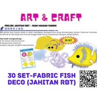 Projeck Jahitan RBT- Ikan Hiasan Fabrik Sewing Fish Deco Suitable for Kids for Preschool Kindergarte
